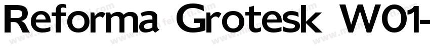 Reforma Grotesk W01字体转换